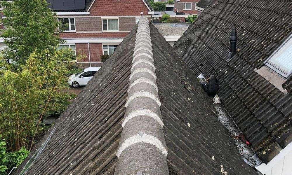 Repareren van nokvorsten in Bennekom